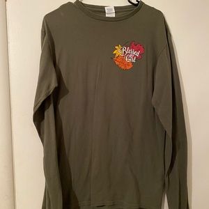 Army green fall shirt